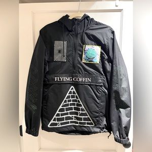 Flying Coffin Rain Jacket Anorak Pullover Unisex - Size S